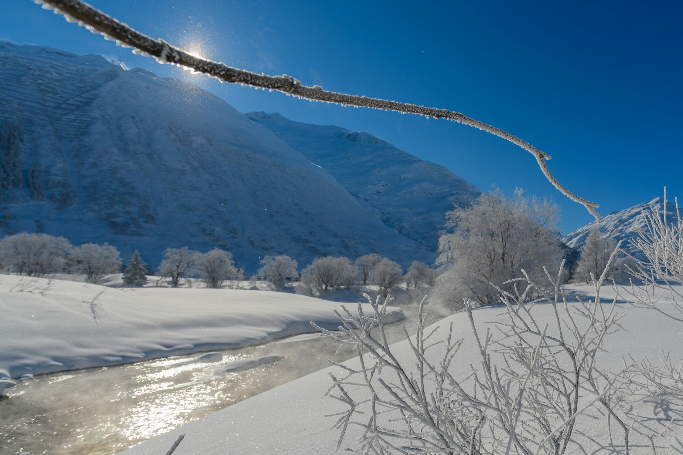Bild mit Winterlandschaften, Landschaften im Winter, Winterimpressionen, Winterbilder