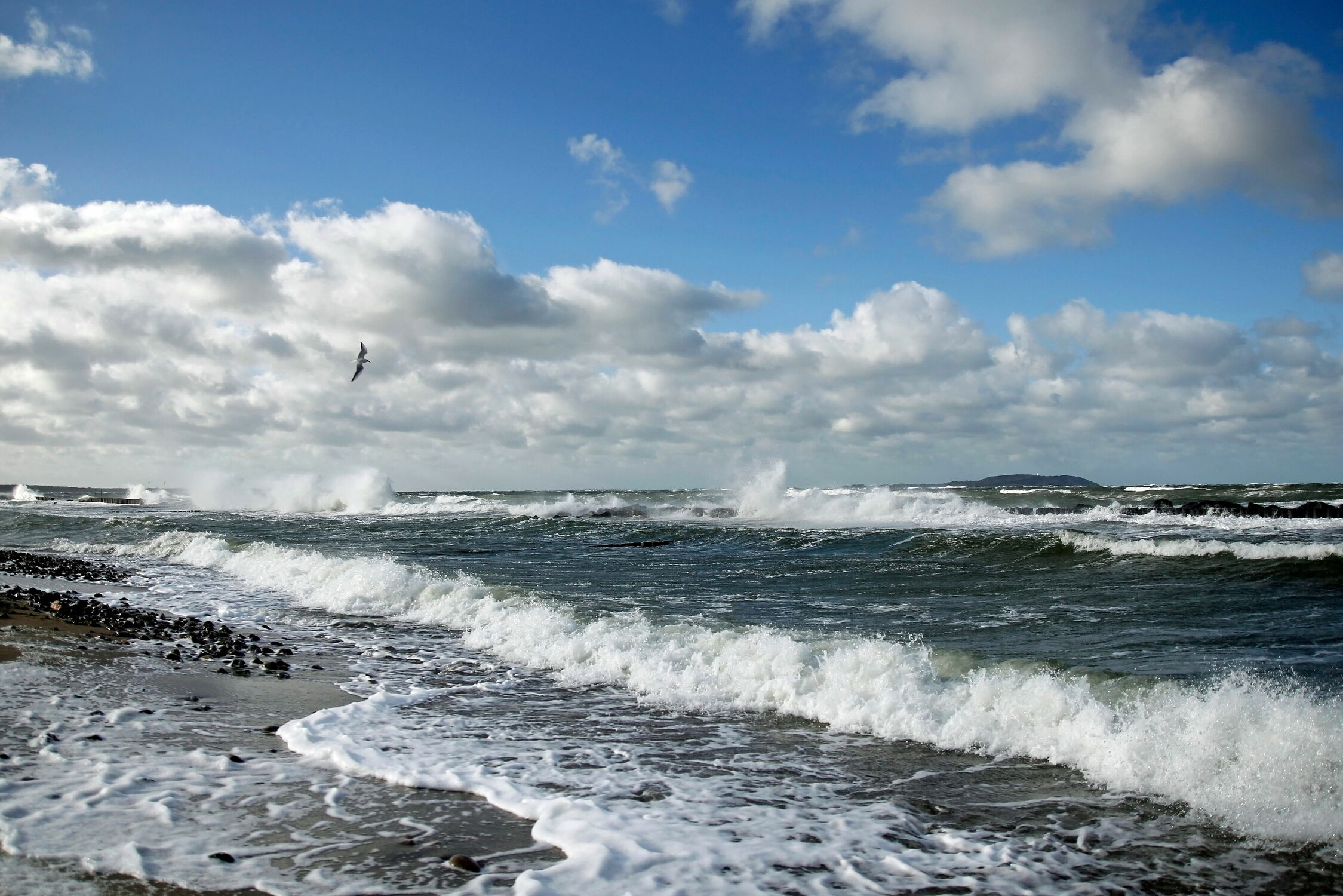 Bild mit Natur, Wasser, Wellen, Ostsee, Meer, Küste, Wind, sturm, Rügen, natürlich