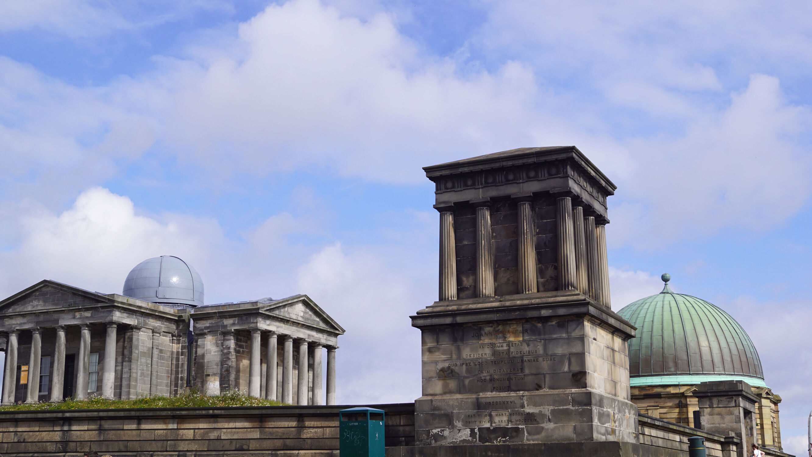 Bild mit Architektur, Gebäude, Vereinigtes Königreich, Sehenswürdigkeit, Schottland, Hauptstadt, Historisch, Calton Hill, Edinburgh, Sternwarte