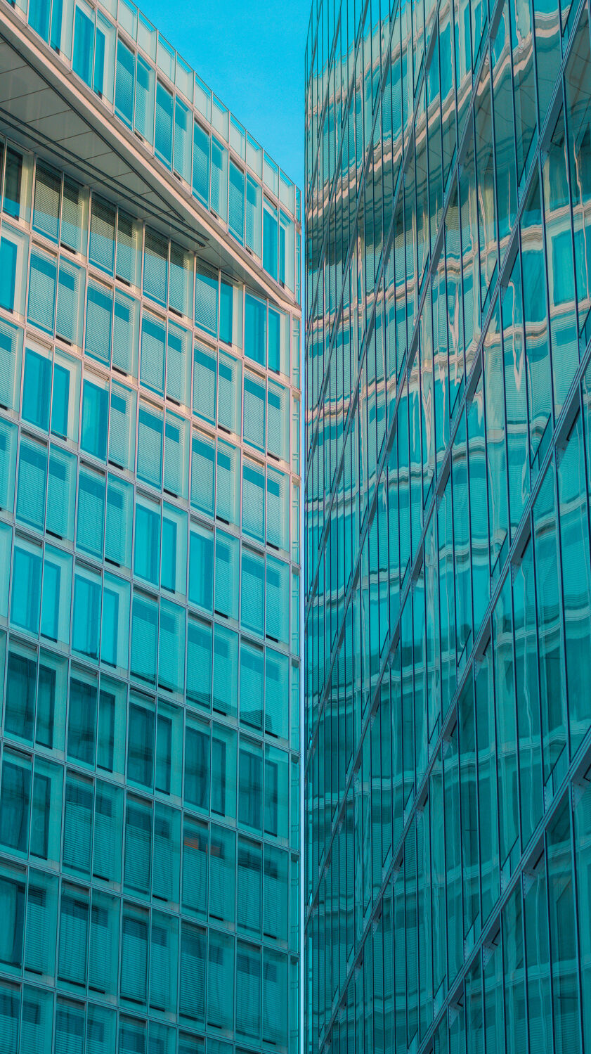 Bild mit Architektur, Gebäude, Gebäude, Deutschland, Blau, Fenster, urban, Hamburg, Glasfassade, moderne Architektur