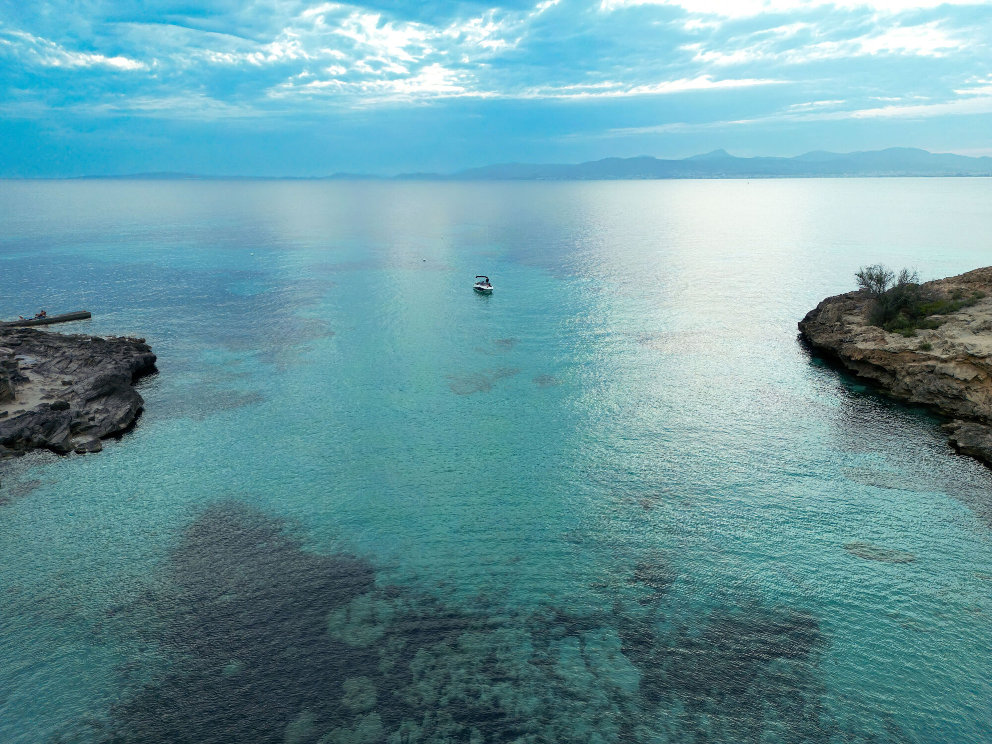 Bild mit Blau, Azurblau, Meerblick, Meer, Insel, spanien, mallorca, Drohnefoto, Balearen, Palma de Mallorca