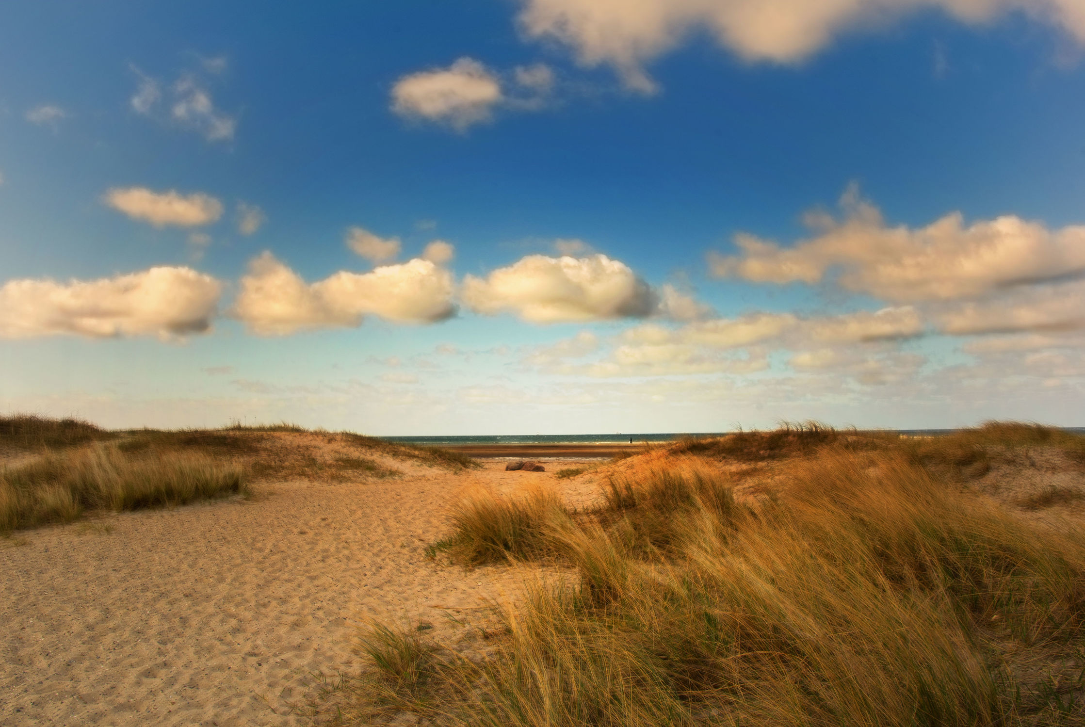 Bild mit Natur, Meere, Strände, Strand, Sandstrand, Ostsee, Meer, Ruhe, Erholung, Wandern