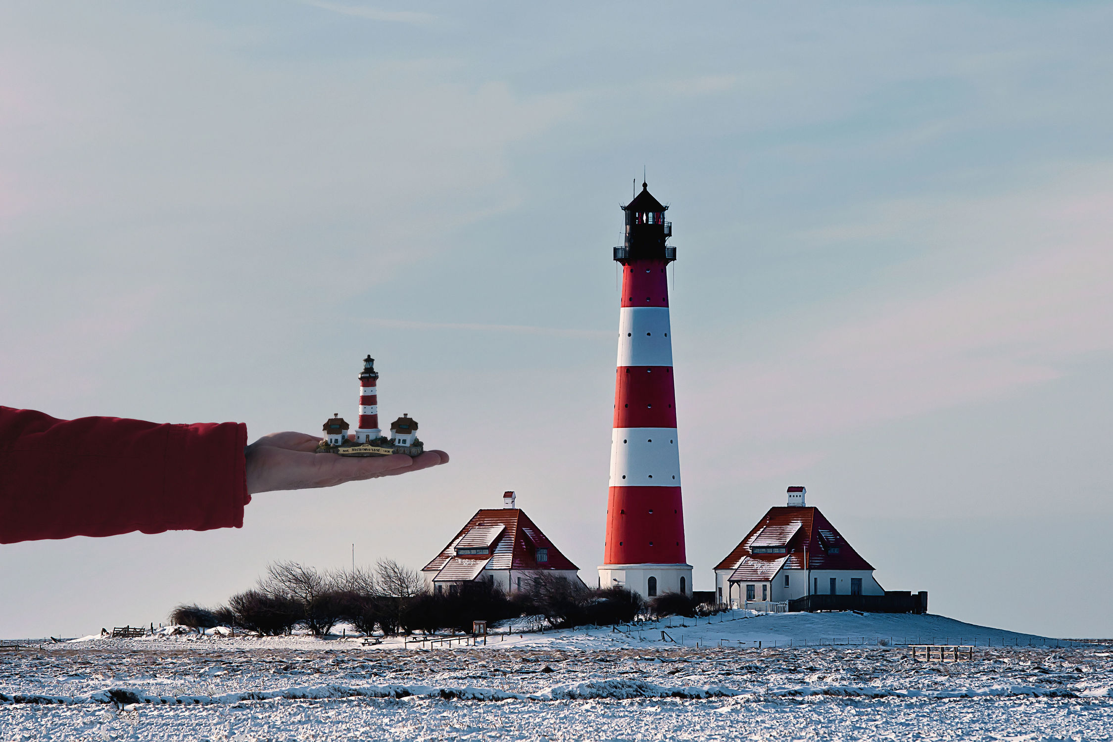 Bild mit Natur, winterlandschaft, Am Strand, Leuchtturm, Lighthouse