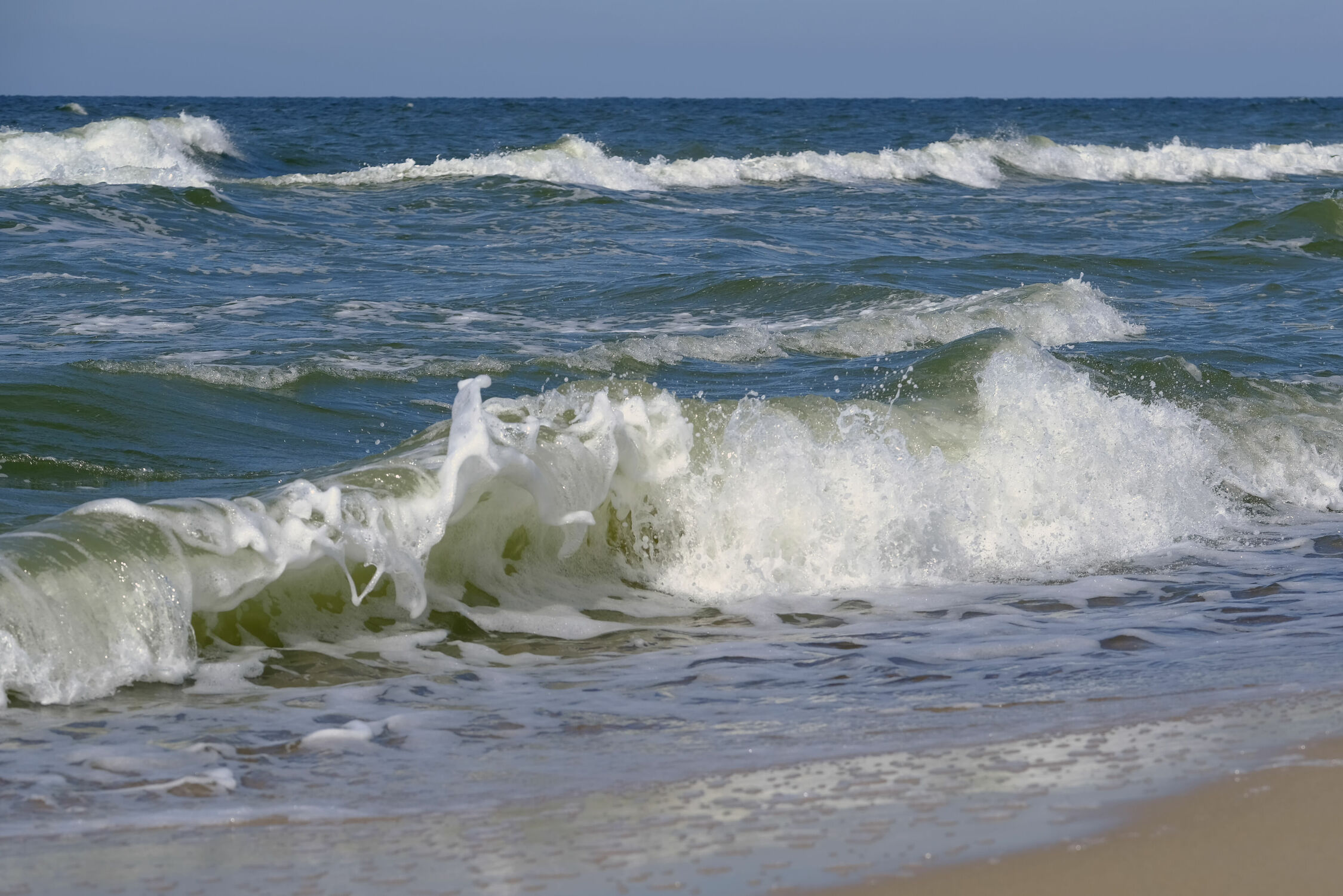 Bild mit Wellen, Strand, Meer, Ausspannen, Gischt, Wogen