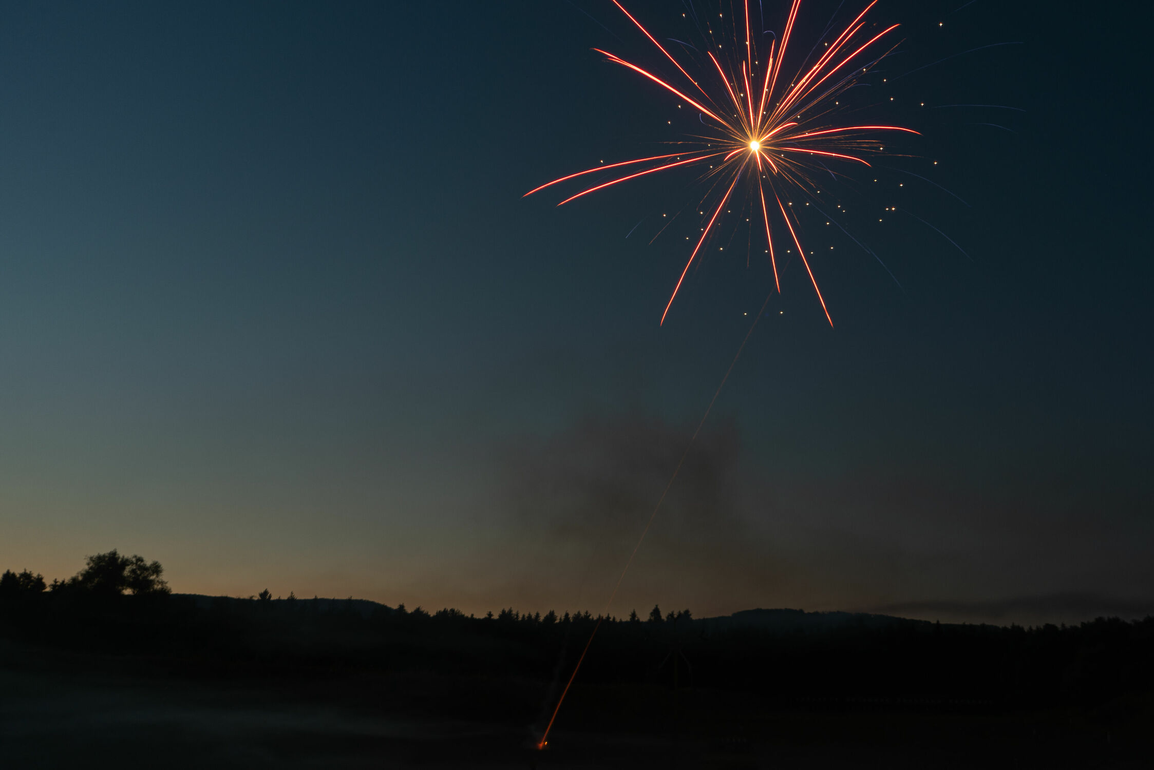 Bild mit Feuerwerk, Schweiz