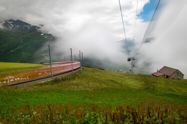 Bild mit Landschaften, Berge, Züge, landscape, Swiss Mountain, Langzeitbelichtung, Zug