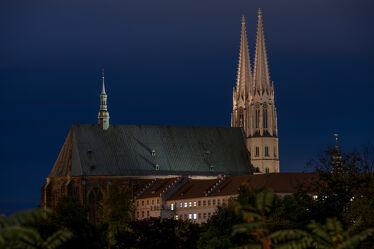 Bild mit Stadt Görlitz, Görlitz, Altstadt, Peterskirche, Oberlausitz, Neisse, Nachtaufnahmen, Görlitzer Peterskirche, Sachsen