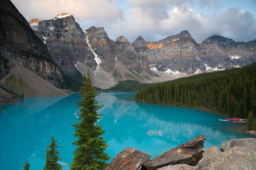 Bild mit Natur, Landschaften, Seen, Reisen, Bergwelten, Berglandschaft, Nordamerika, Banff National Park, Rocky Mountains, Kanada
