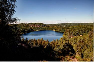 Bild mit Wasser, Wald, See, Schweden, Ufer