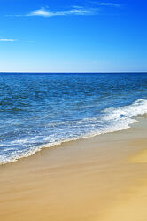 Bild mit Wasser, Himmel, Wellen, Sand, Strand, Meer, Blauer Himmel, Küste, Atlantik, ozean