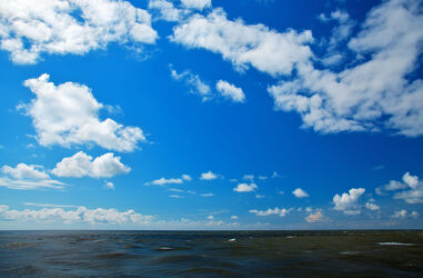 Bild mit Natur, Wasser, Himmel, Wolken, Horizont, Wellen, Blau, Meer, Sonnenschein, ozean