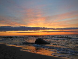 Sonnenuntergang-Ostsee