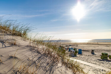 Bild mit Natur, Meere, Sand, Sonne, Strand, Meerblick, Strandkörbe, Beach, Langeoog