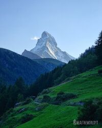 Bild mit Landschaften, Berge, dunkel, Gebirge, Matterhorn, Zermatt