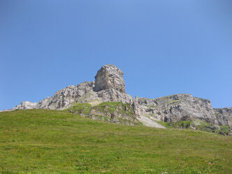 mountain maerchstoeckli in the swiss alps