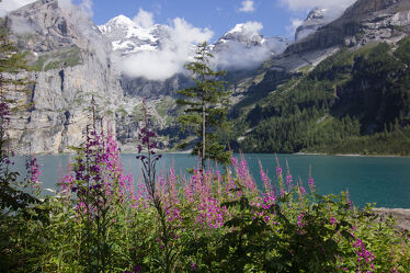 Lake Oeschinen (Oeschinensee) in Switzerland