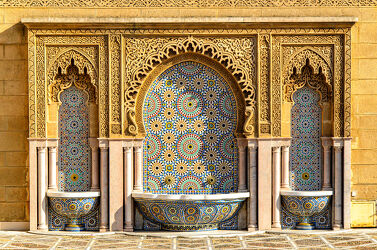 Bild mit Architektur, Brunnen, Relief, Marokko, rabat, arabisch, verzierungen