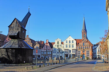Bild mit Altstadt, Johanniskirche, Alter Krahn, Szeneviertel, Lüneburg