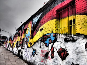 Bild mit Berlin, Berlin Mitte, Mauer, Graffiti, Berliner Straße