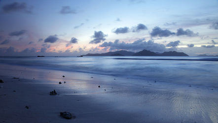 Bild mit Blau, Meer, Landschaft, Insel, Paradies, Nature, Indischer Ozean, la digue, Seychellen