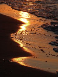 Bild mit Brandung, Sonnenuntergang, Urlaub, Sonnenaufgang, Sonne, Strand, Meer, Sonnenuntergänge, Abend