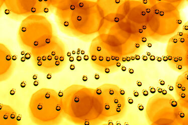 Makro Welt Wassertropfen Yellow