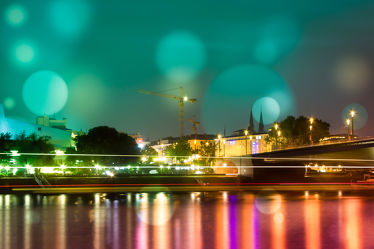 Bonn bei Nacht am Rhein 2