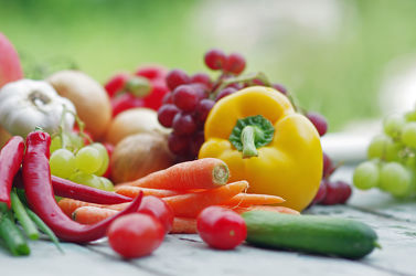 Obst und Gemüse Vielfalt in der Küche