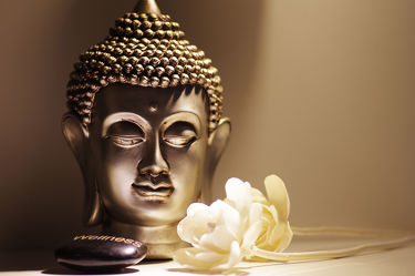 Bild mit Buddha, Wellness & Stillleben & Objekte, Buddhismus