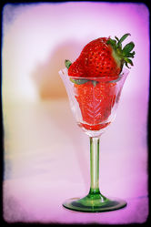 Strawberries in a glass