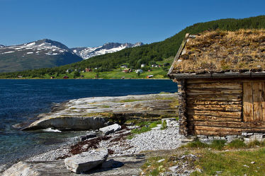 Hütte auf Kvaløya, Norwegen