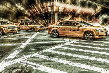 NYC: Yellow Cab on 5th Street - future mix