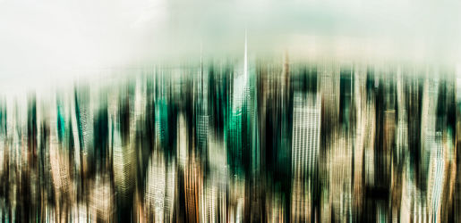 manhattan panorama abstract