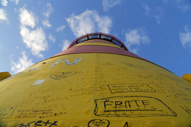 Graffiti am Turm