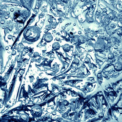 blaues Eis - Struktur - Makro