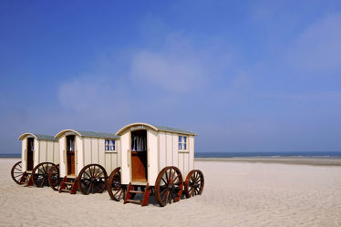 Umkleidewagen am Strand