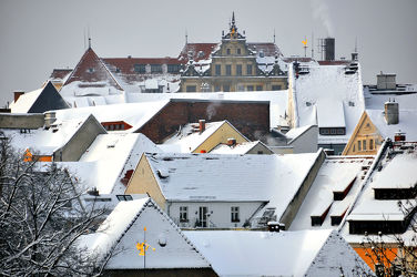 Görlitz - Winterdachlandschaft mit Rathaus 2