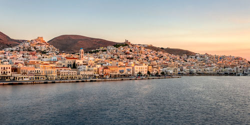 Stadtansicht Ermoupoli Insel Syros Griechenland