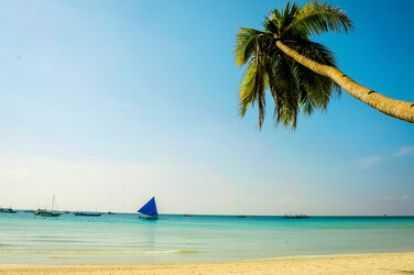 Bild mit Strand, Meerblick, Karibik, Philippinen