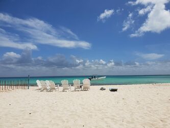 Bild mit Strand, Meer, Dominikanischen Republik, Karibik, Strandurlaub, Badeurlaub