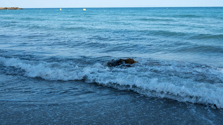 Bild mit Natur, Wasser, Brandung, Wellen, Blau, Meer, Griechenland, Bucht