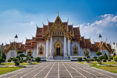 Bild mit Kunst, Architektur, Tempelanlagen, Tempel, Religion, Thailand, Bangkok
